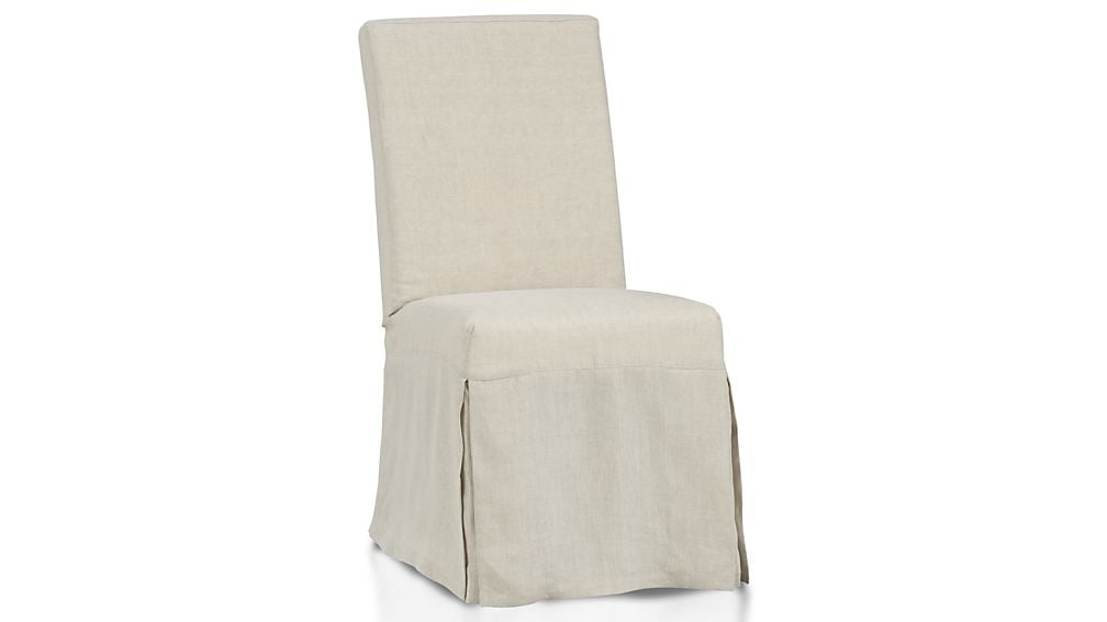 Slip Linen Slipcovered Dining Chair - Image 0