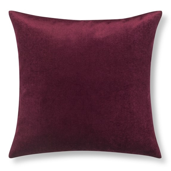 Velvet Pillow Cover, 22" X 22", Moonlit Violet - Insert sold separately - Image 0