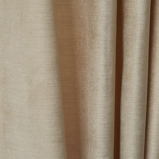 Luster Velvet Curtain - Unlined - 96"L-Set of 2 - Image 2