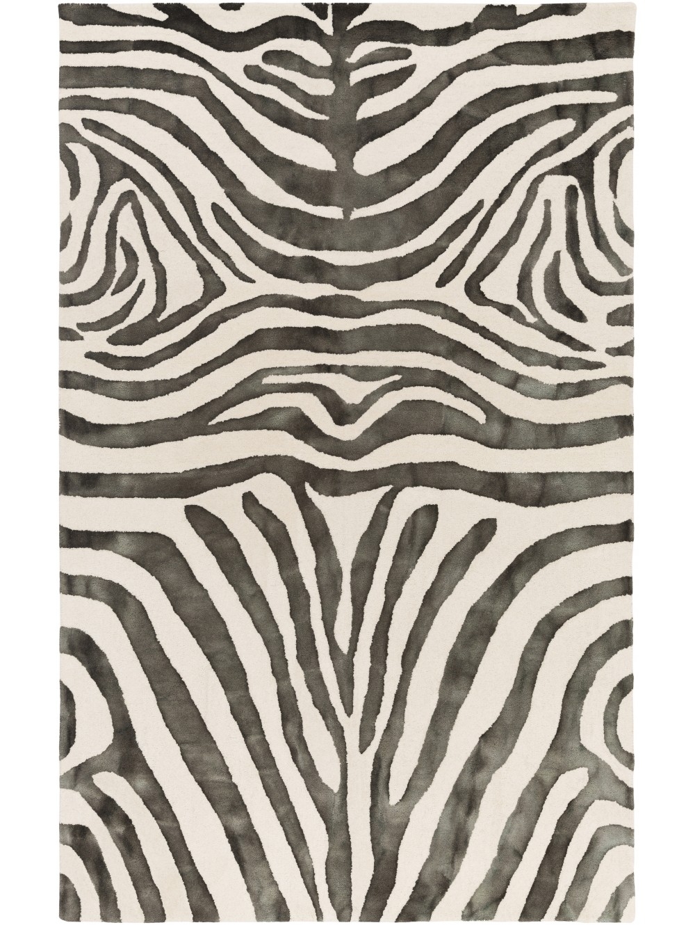 BRAWLEY ZEBRA RUG, SLATE - 8' x 10' - Image 0