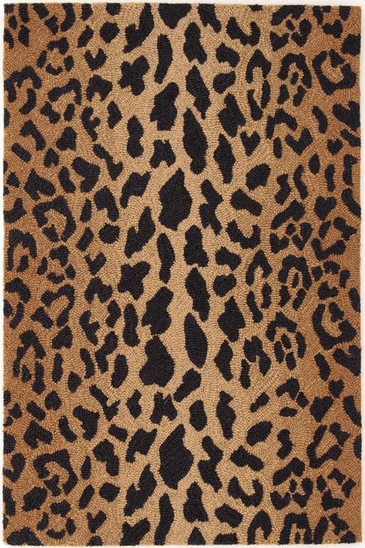 Leopard Wool Micro Hooked Rug - 8' x 10' - Image 0