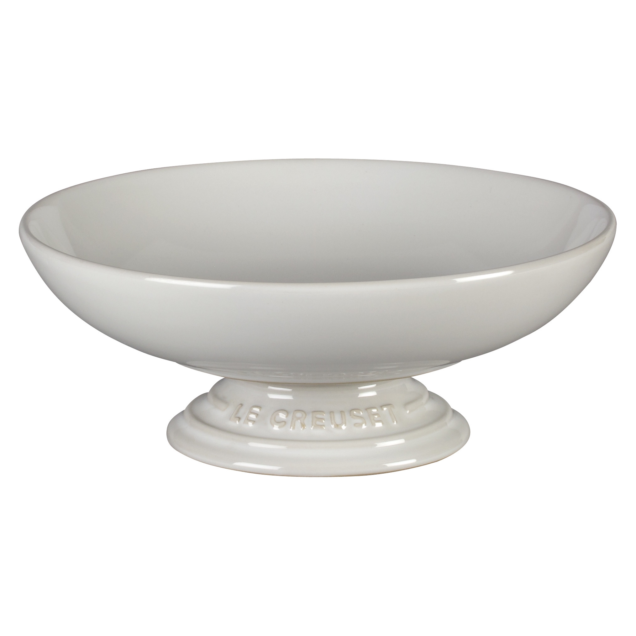 Footed Serving Bowl, White - Image 0