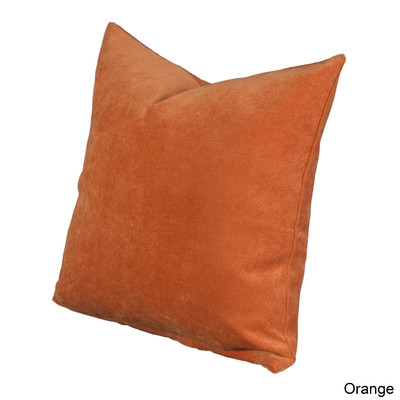 Padma Throw Pillow-20" x 20"-Orange -Polyester/Polyfill Insert - Image 1