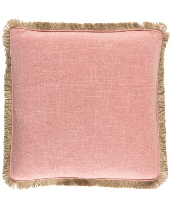 Guida Pillow - Coral - 18" x 18" - Polyester Filled - Image 0