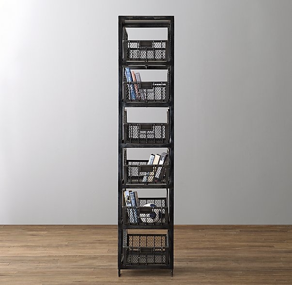wire bin bookcase - Image 0