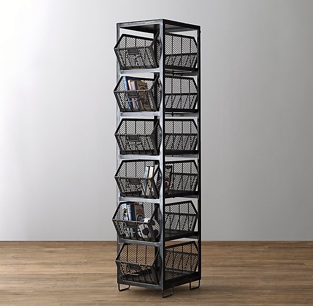 wire bin bookcase - Image 1