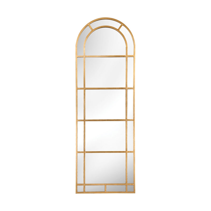 Arched Pier Mirror In Gold - Image 0