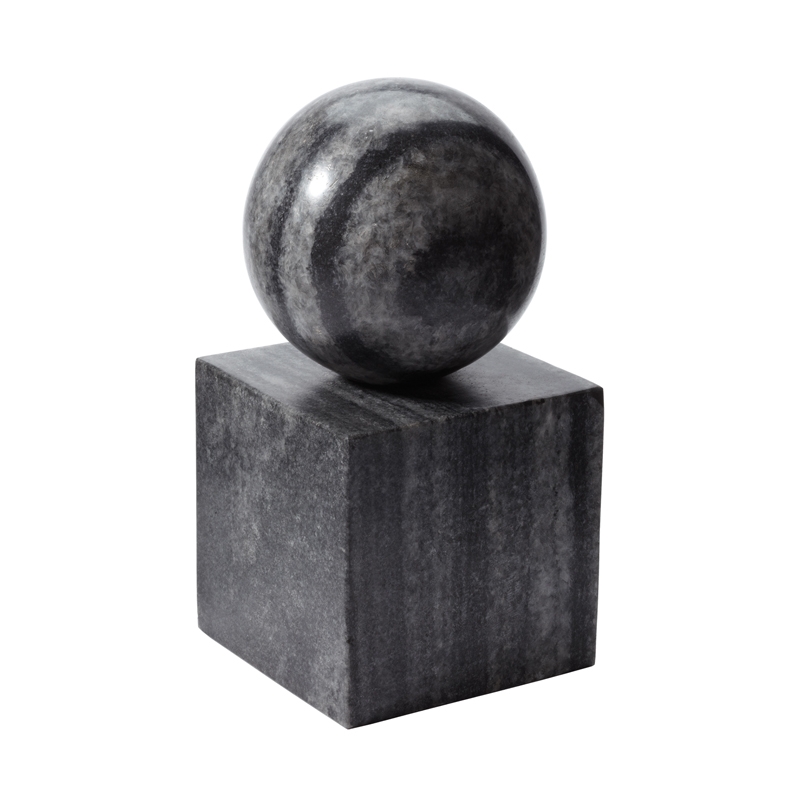 Gray Marble Minimalist Bookend - Image 0
