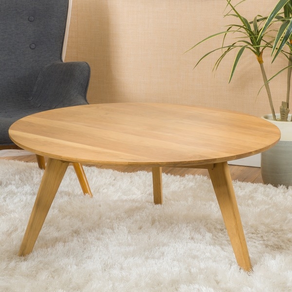 Canton Round Acacia Wood Coffee Table - Image 0