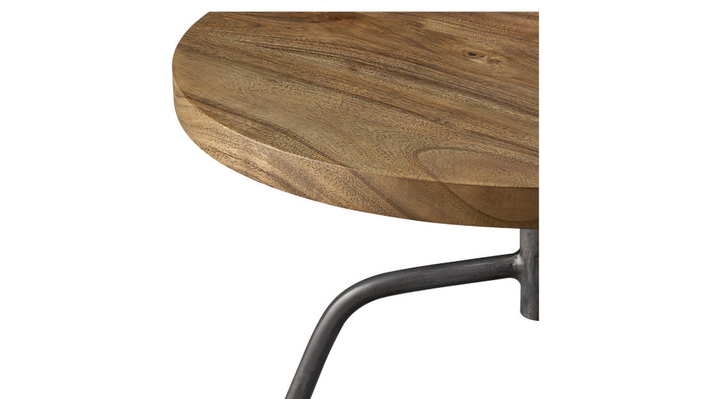 Dot acacia side table-stool - Image 2