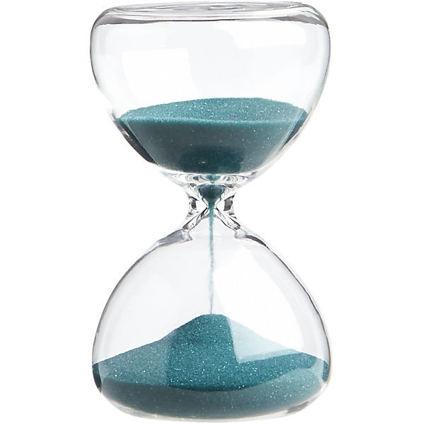 5-minute turquoise hour glass - Image 0