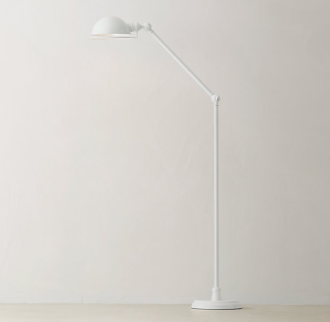 Academy Task Floor Lamp - White - Image 0