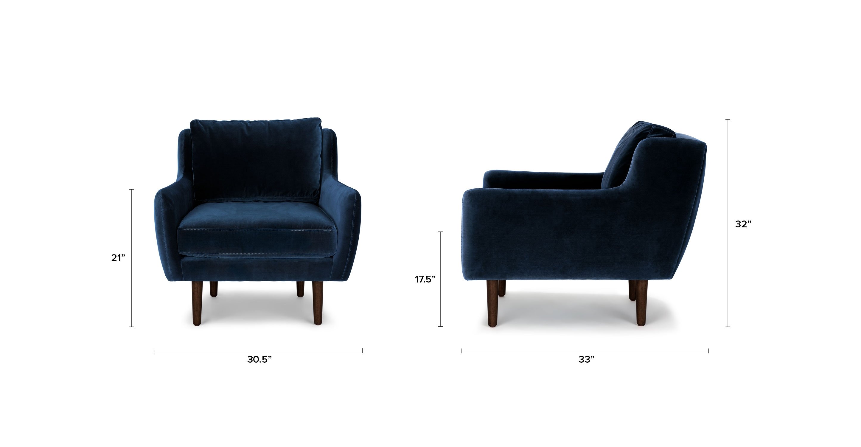 Matrix Cascadia Blue Chair - Image 3
