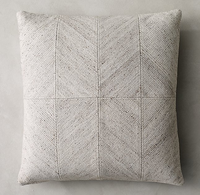 Piazza Pillow Cover - Square - 22" x 22" - Natural -  Insert sold separately - Image 0