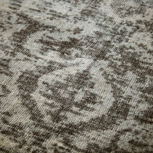 Distressed Arabesque Wool Rug - Image 2