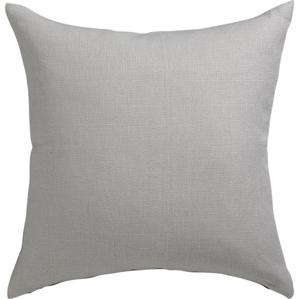 linon grey 20" pillow, Feather Insert - Image 0