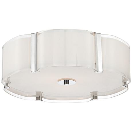 Possini Euro Design Flair 16 3/4" Wide Chrome Ceiling Light - Image 0