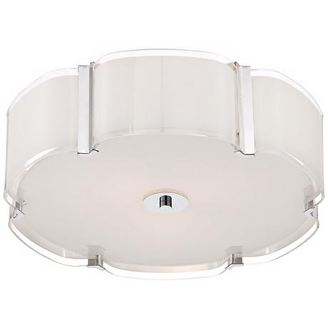 Possini Euro Design Flair 16 3/4" Wide Chrome Ceiling Light - Image 2