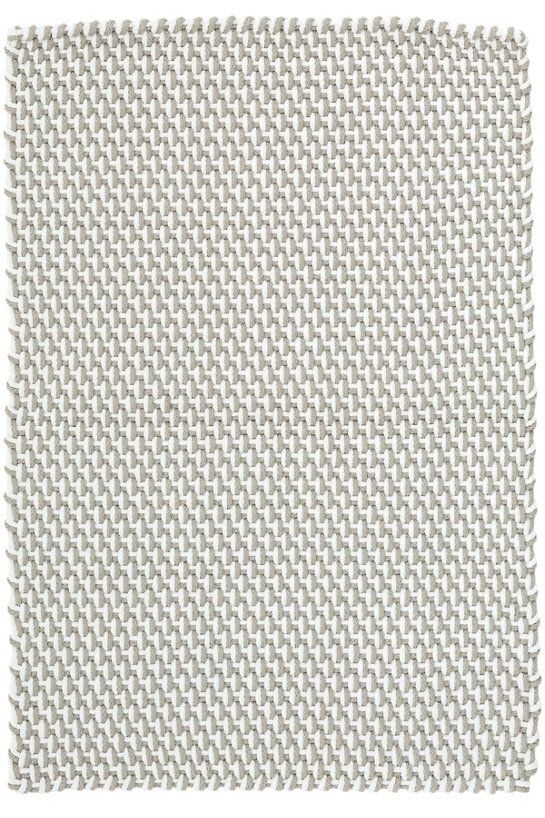 TWO-TONE ROPE PLATINUM/WHITE INDOOR/OUTDOOR RUG- 10'x 14' - Image 0