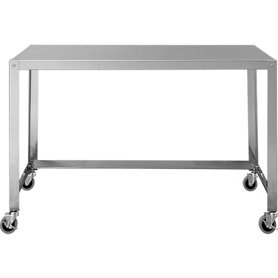 Go-cart stainless rolling desk - Image 0