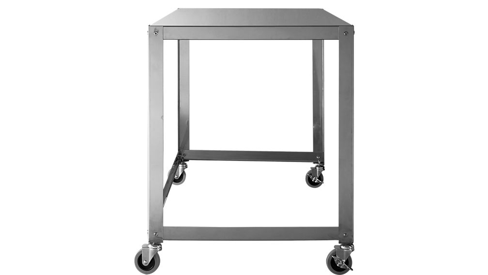 Go-cart stainless rolling desk - Image 1