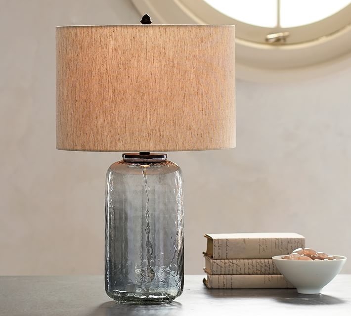 Alana Luster Glass Table Lamp Base - Indigo - Image 1
