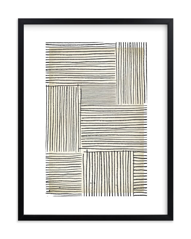 sketchy lines -  18 "x 24" - framed - no mat - Image 0