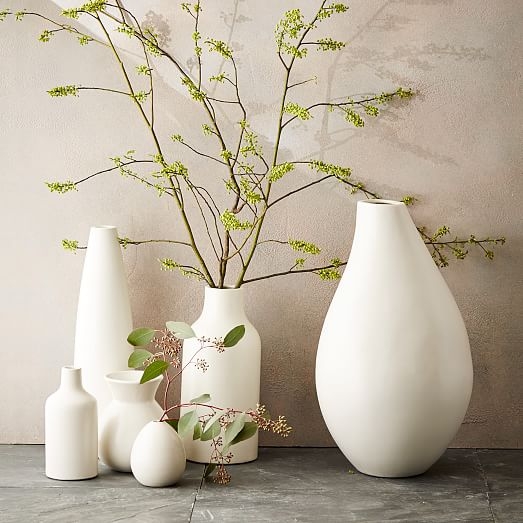 Pure White Ceramic Vase - Carafe - Image 2