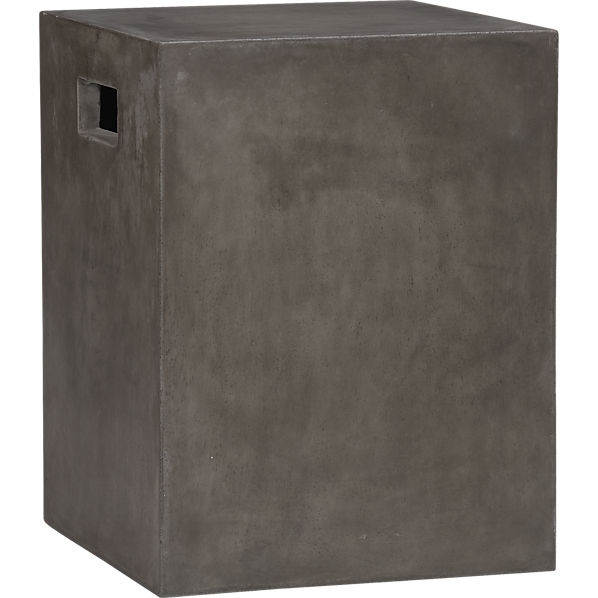 Cement grey side table - Image 0
