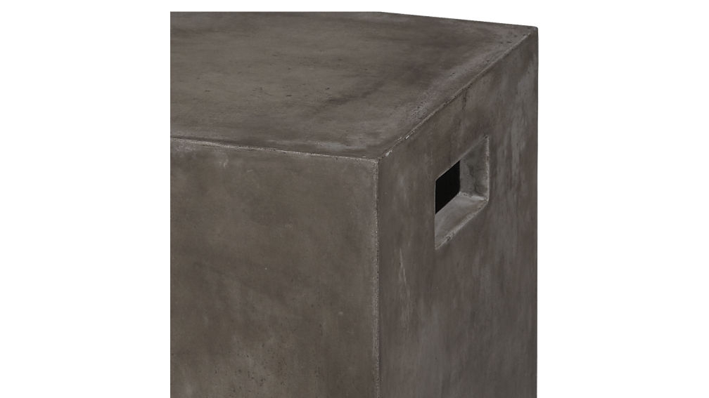 Cement grey side table - Image 4