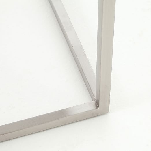 Concrete + Chrome Side Table - Image 3