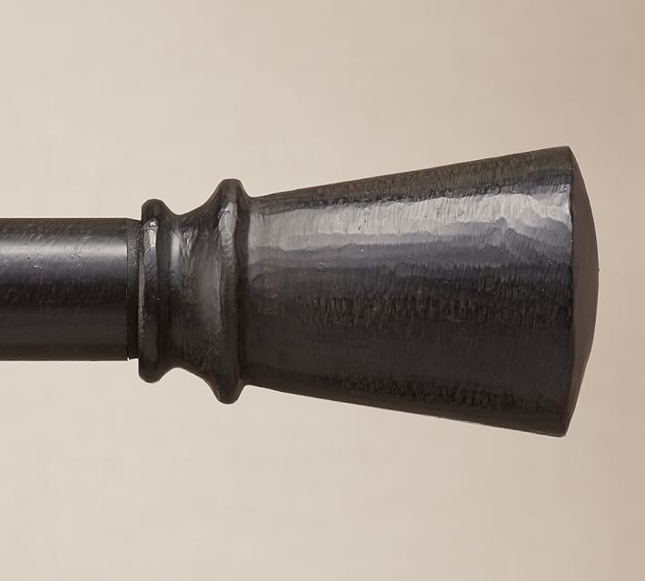 Cast Iron Tapered Finial Drape Rod-Finials, Set of 2-1.25" diam. - Image 0