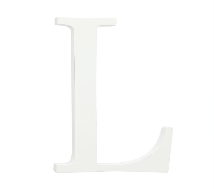 White Capital Letters - L - Image 0