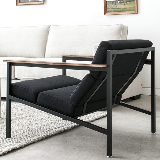 Halifax Arm Chair - Black / Laurentian Onyx - Image 2