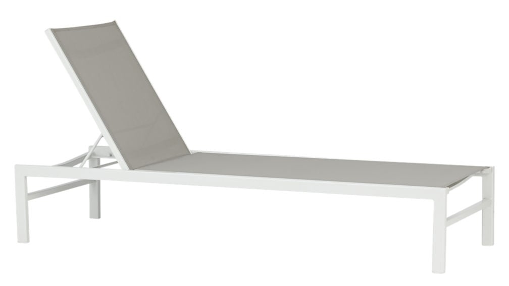 idle grey outdoor chaise lounge - Image 0