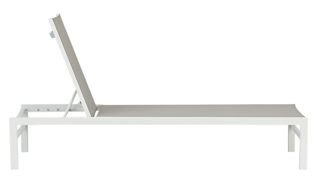 idle grey outdoor chaise lounge - Image 5