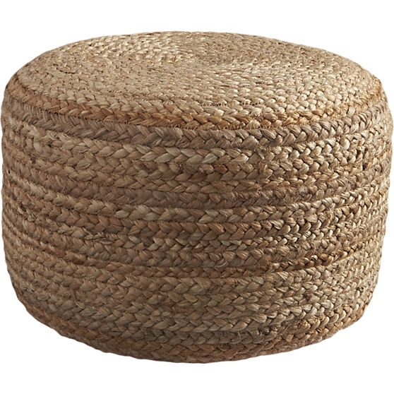 Braided Hemp Pouf - Image 0