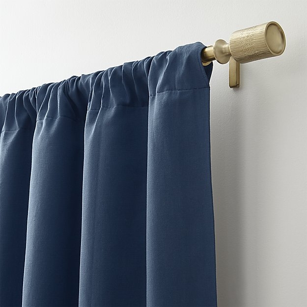 Taylor 50"x84" Midnight Blue Curtain Panel - Image 1