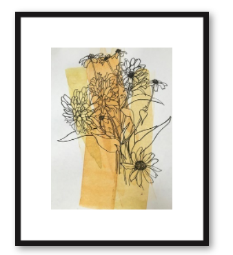 Meadow Flowers - 16x20 - Thin black wood frame - Image 0