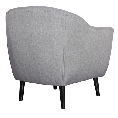 Mid Century Fabric Accent Chair - Grey - Image 1