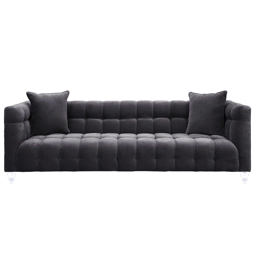 Bianca Gray VELVET SOFA - Image 0