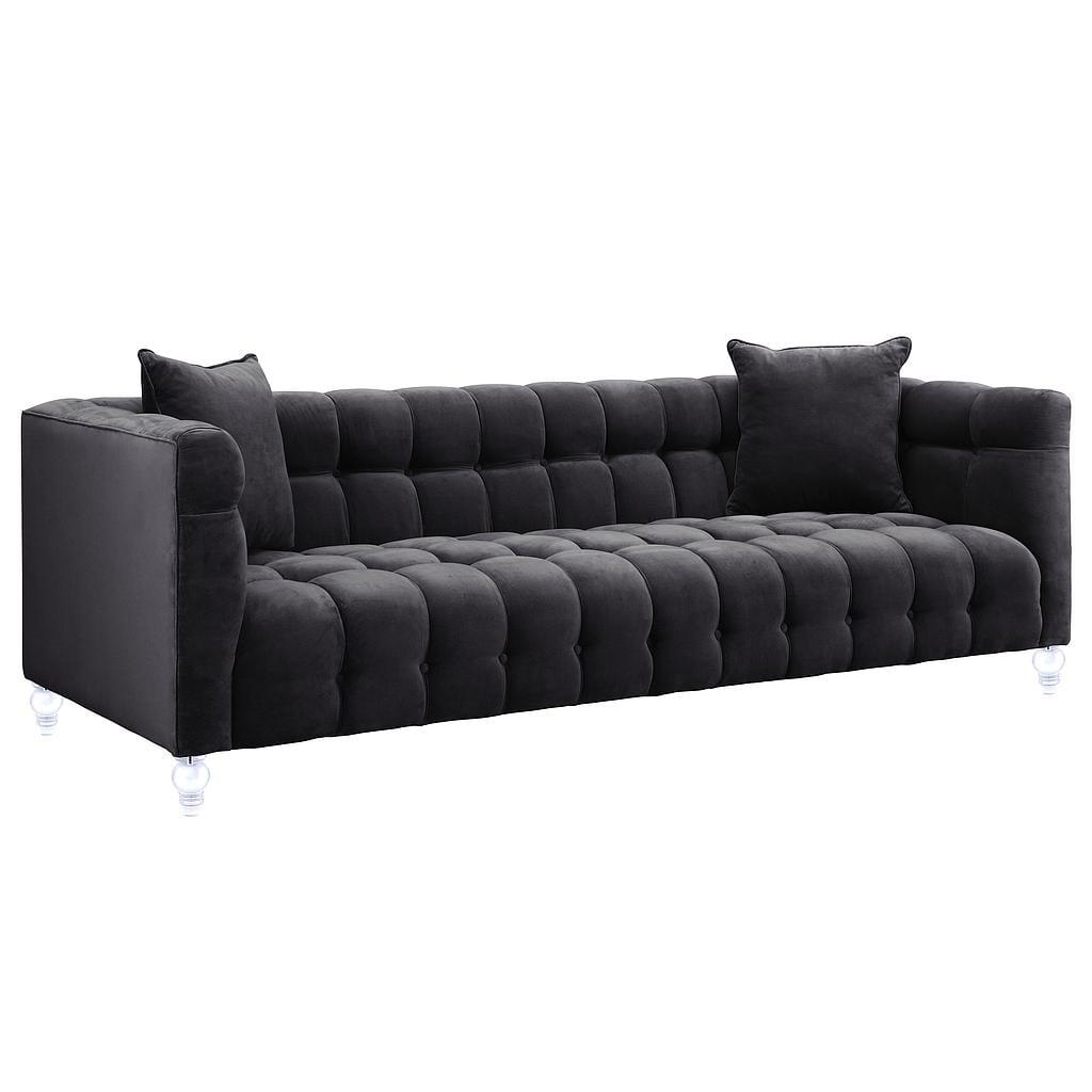 Bianca Gray VELVET SOFA - Image 1