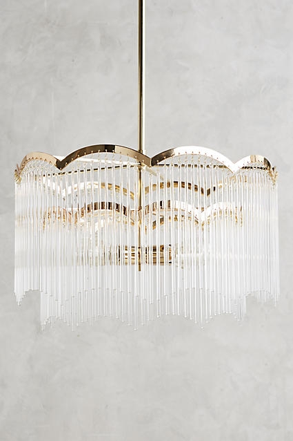 Arched Waterfall Chandelier- Clear - Image 0