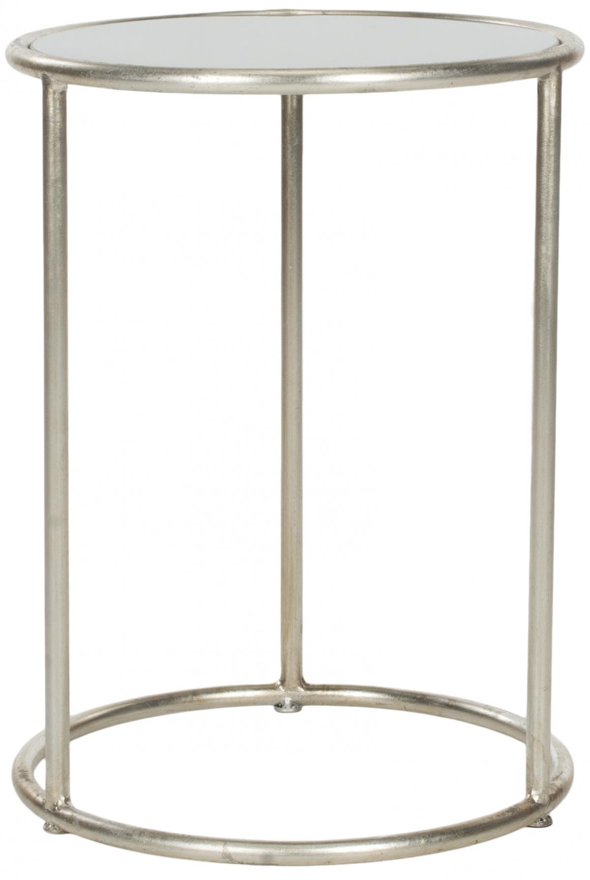 Shay Glass Top Accent Table - Silver/Grey - Arlo Home - Image 0