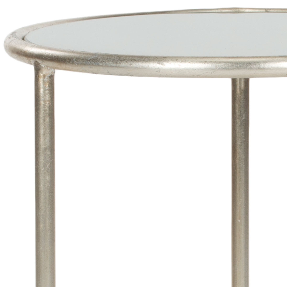 Shay Glass Top Accent Table - Silver/Grey - Arlo Home - Image 3
