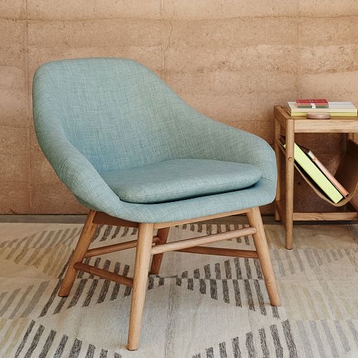 Mylo Chair - Eucalyptus - Eucalyptus, Heathered Weave, (Natural Oak Legs) - Image 2