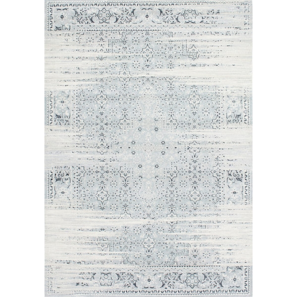 NuLOOM Traditional Vintage Abstract Blue Rug (7'10 x 11') - Image 0