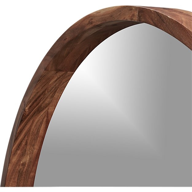 Acacia wood 40" mirror - Image 2