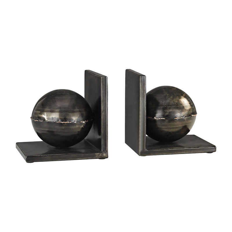 Fugue Bookends In Holmes Bronze - Set of 2 - Image 0