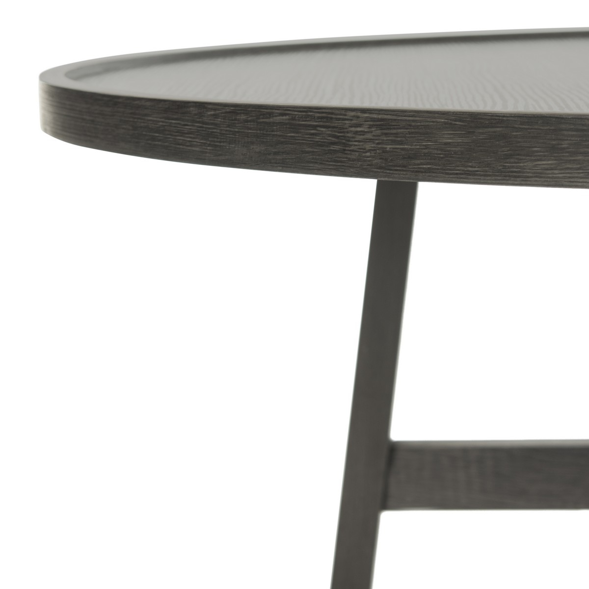 Malone Retro Mid Century Wood Coffee Table - Dark Grey - Arlo Home - Image 2